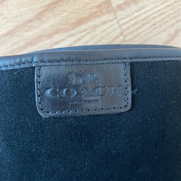 NWOT COACH Palmer Black Suede Boots 9.5 - Picture 5 of 5